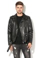 Zee Lane Denim Jacheta biker de piele sintetica Barbati